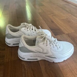 Nike White and Gray Air Max Sneakers